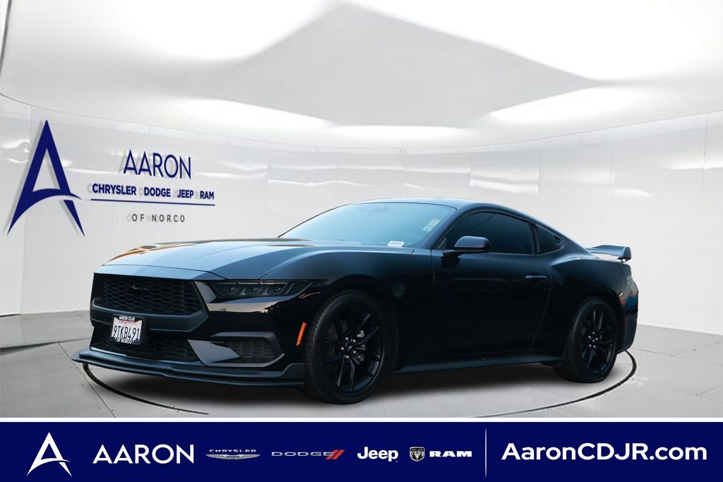 Shadow Black 2025 Ford Mustang Coupe Rear-Wheel Drive Automatic