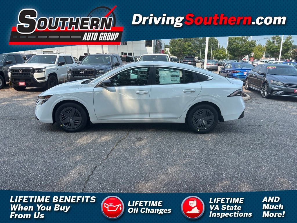 White (Fresh Powder) 2026 Nissan Sentra Sedan Front-Wheel Drive Continuously Variable Transmission