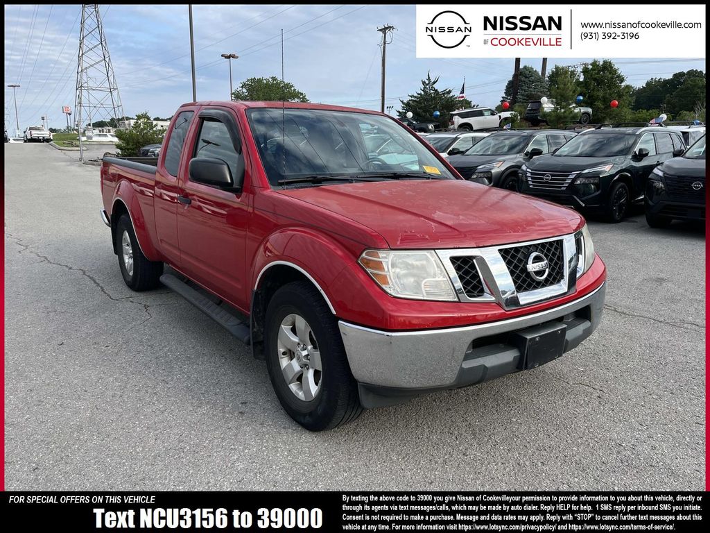 Red Alert 2011 Nissan Frontier SV V6 King Cab Pickup Truck 4X2 5-Speed Automatic Overdrive