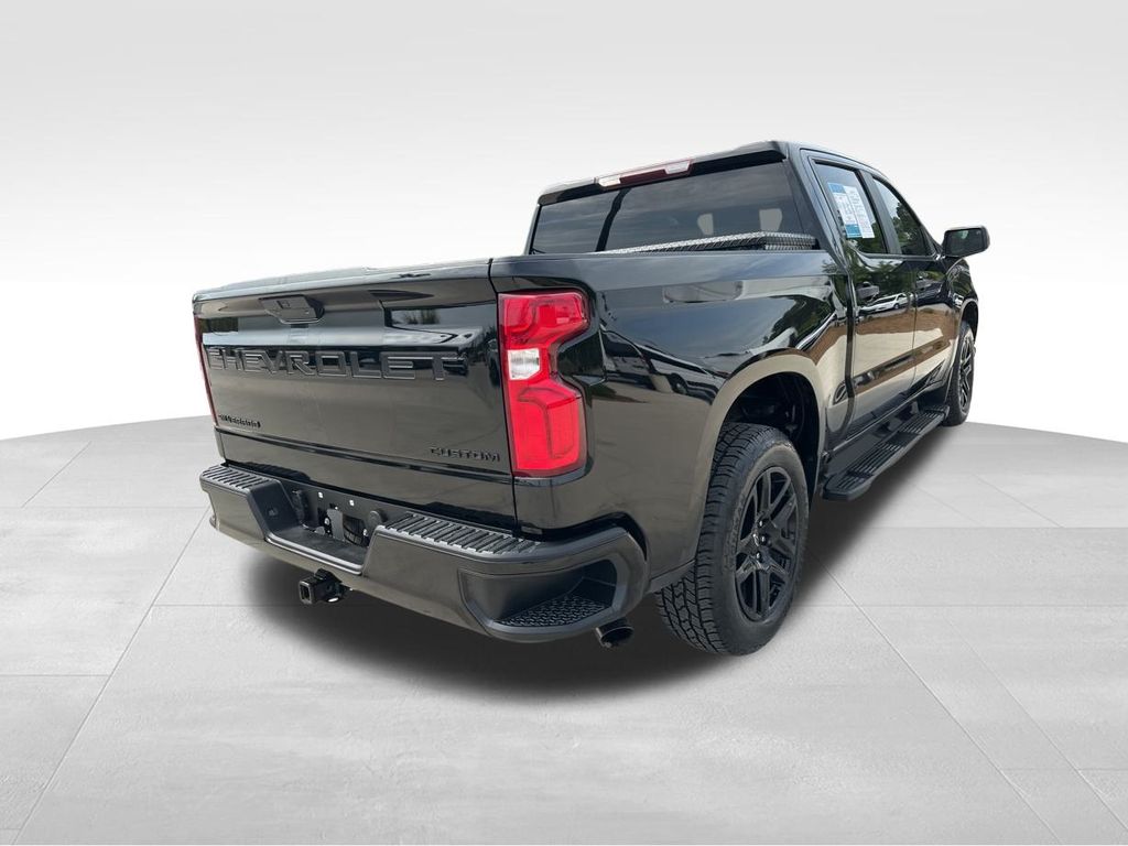 2021 Black Chevrolet Silverado 1500 Custom RWD Truck
