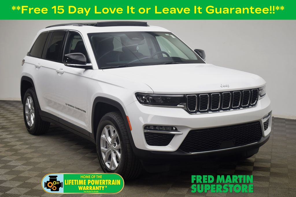 Bright White Clearcoat 2023 Jeep Grand Cherokee Limited 4WD SUV / Crossover Four-Wheel Drive 8-Speed Automatic