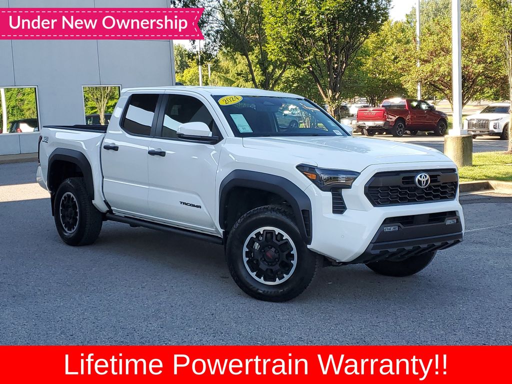 White (Wind Chill Pearl) 2024 Toyota Tacoma Pickup Truck Four-Wheel Drive 8-Speed Automatic