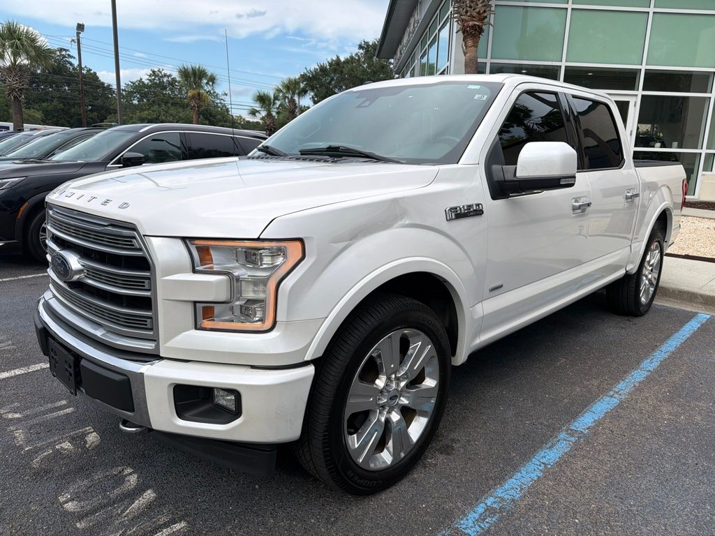 White Platinum Clearcoat Metallic 2017 Ford F-150 Pickup Truck Four-Wheel Drive Automatic