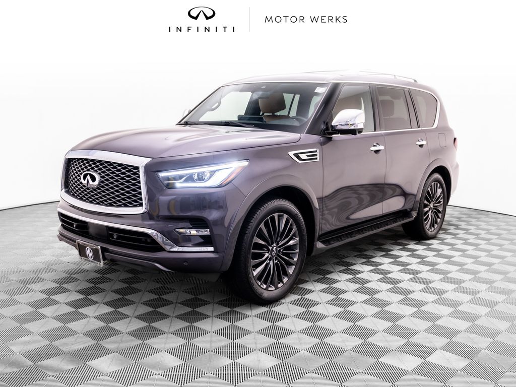 Anthracite Gray 2022 INFINITI QX80 SUV / Crossover All-Wheel Drive 7-Speed Automatic