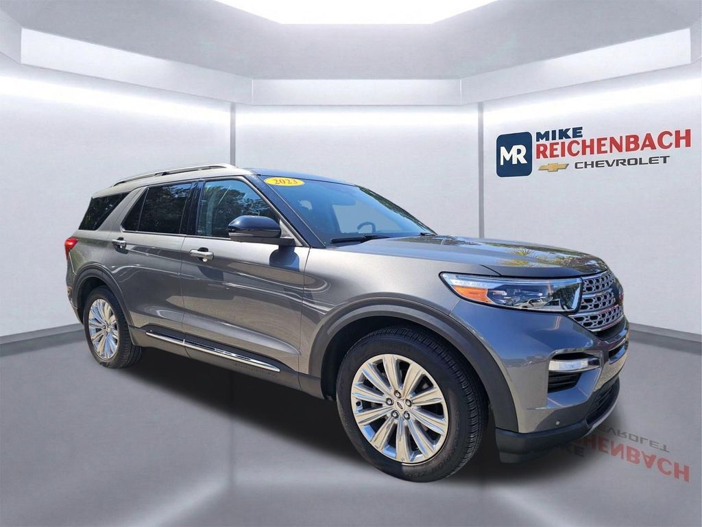 Gray Metallic 2023 Ford Explorer SUV / Crossover Rear-Wheel Drive Automatic