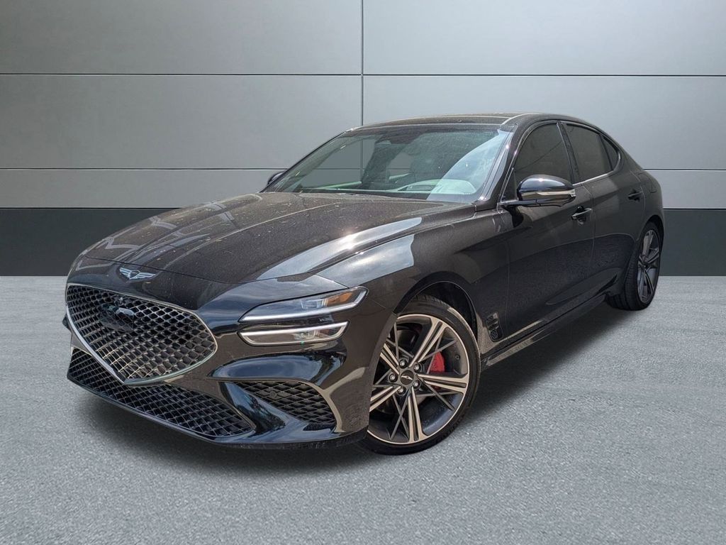 Vik Black 2025 Genesis G70 3.3T Sport Advanced RWD Sedan Rear-Wheel Drive 8-Speed Automatic