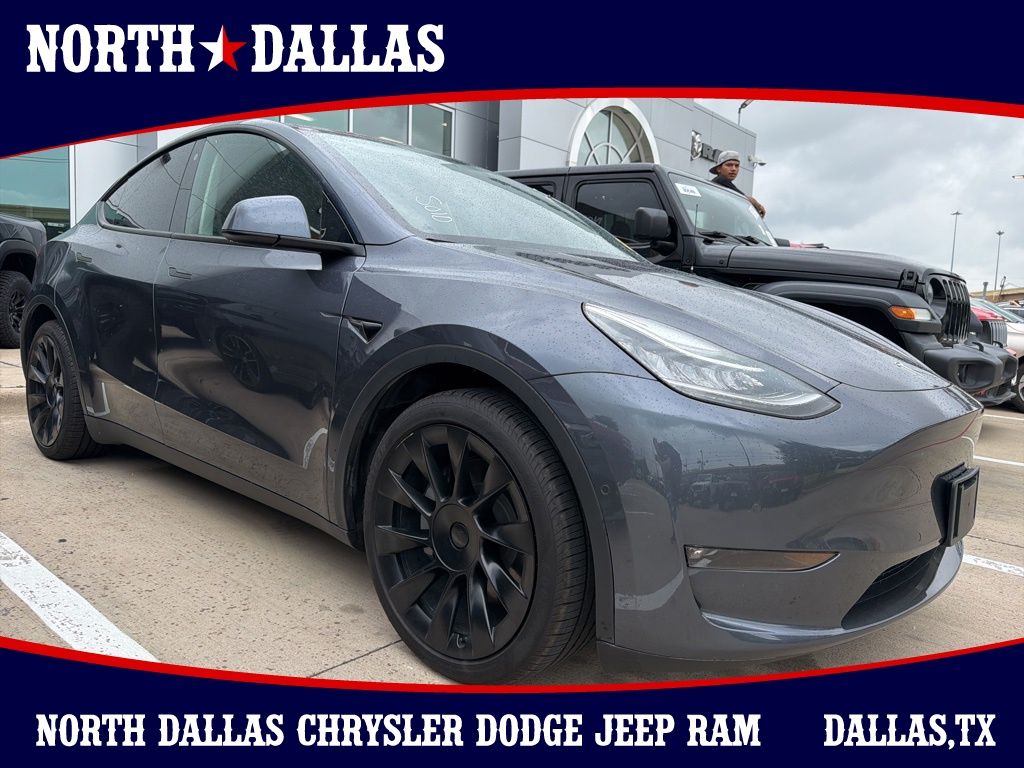 Gray 2022 Tesla Model Y Long Range AWD SUV / Crossover All-Wheel Drive 1-Speed Automatic