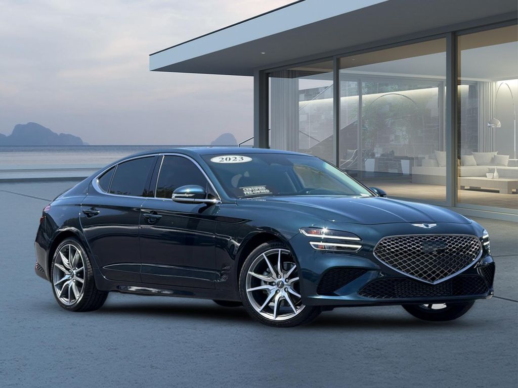 Tasman Blue 2023 Genesis G70 2.0T RWD Sedan Rear-Wheel Drive 8-Speed Automatic