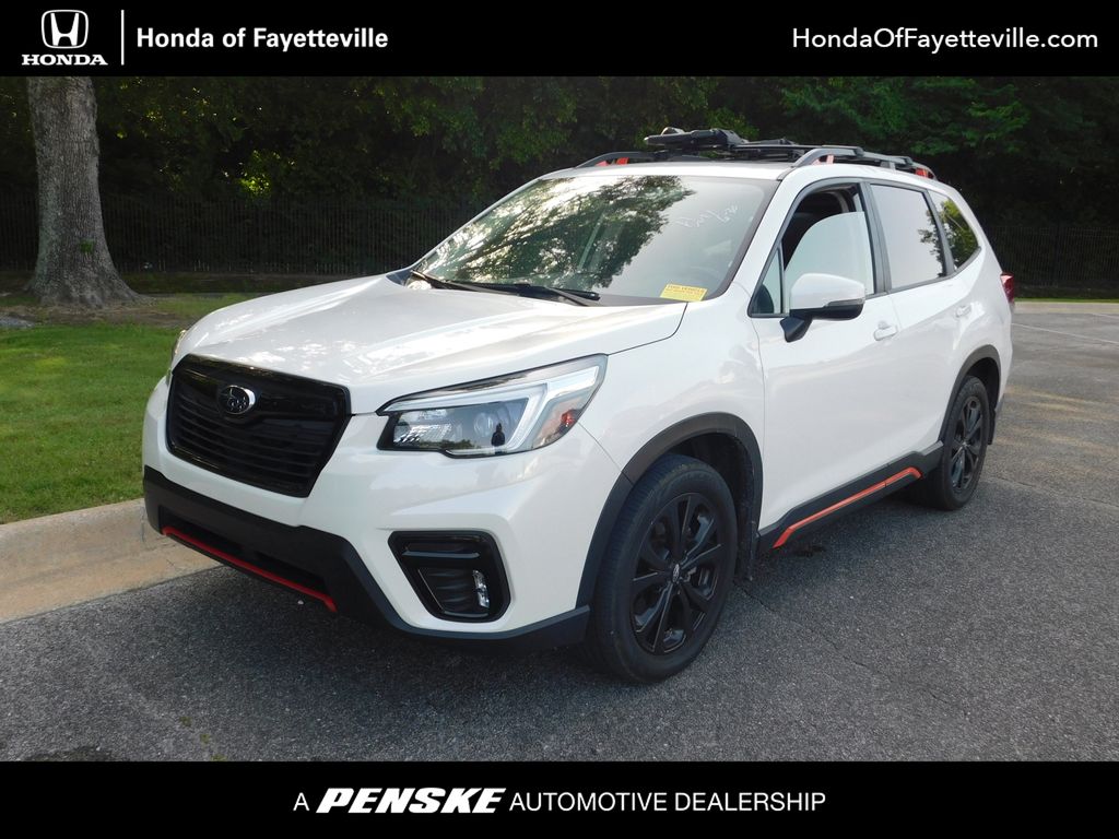 Crystal White Pearl 2021 Subaru Forester SUV / Crossover All-Wheel Drive Continuously Variable Transmission