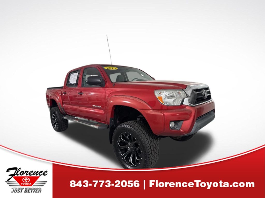 Barcelona Red Metallic 2015 Toyota Tacoma Double Cab V6 PreRunner Pickup Truck 4X2 5-Speed Automatic