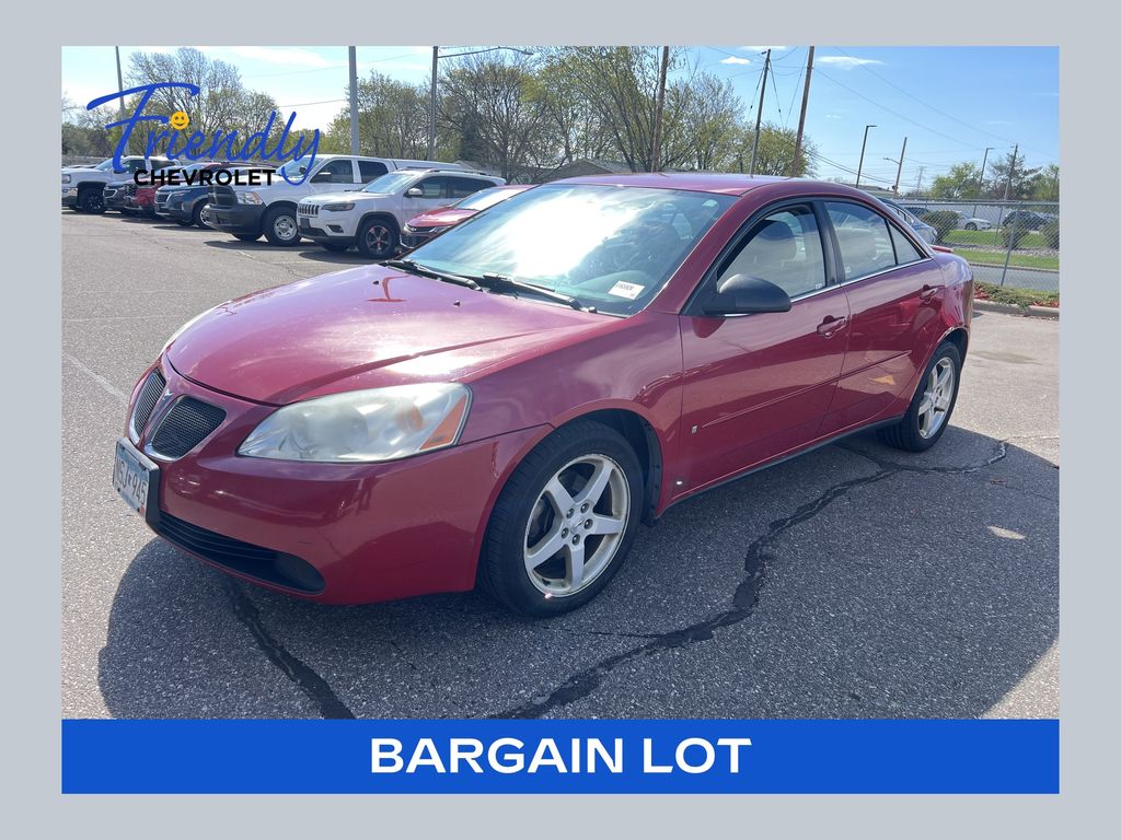 Crimson Red 2007 Pontiac G6 Base Sedan Front-Wheel Drive 4-Speed Automatic Overdrive