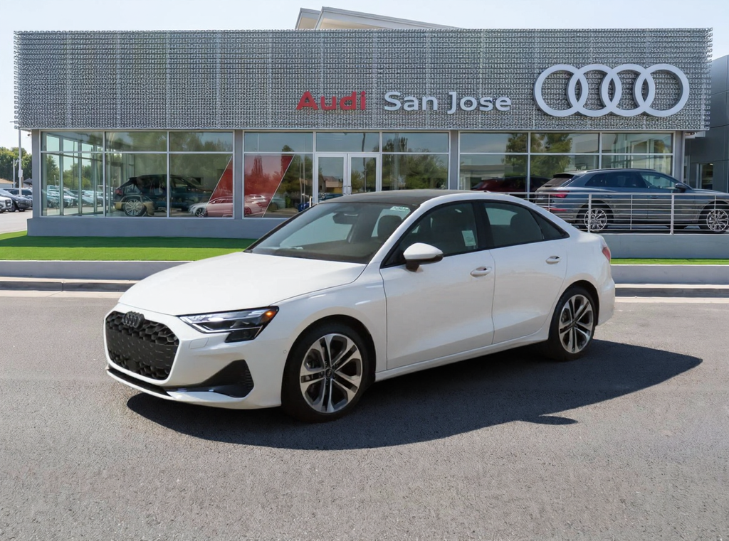 Arkona White 2026 Audi A3 Sedan All-Wheel Drive 7-Speed Automatic