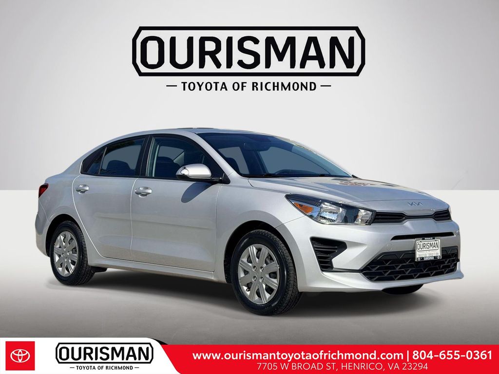 Silky Silver 2023 Kia Rio Sedan Front-Wheel Drive Continuously Variable Transmission