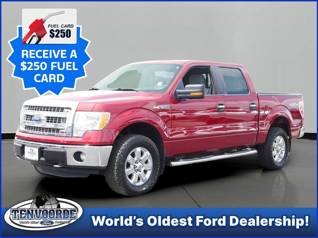Ruby Red Metallic Tinted Clearcoat 2014 Ford F-150 XLT SuperCrew 4WD Pickup Truck Four-Wheel Drive 6-Speed Automatic