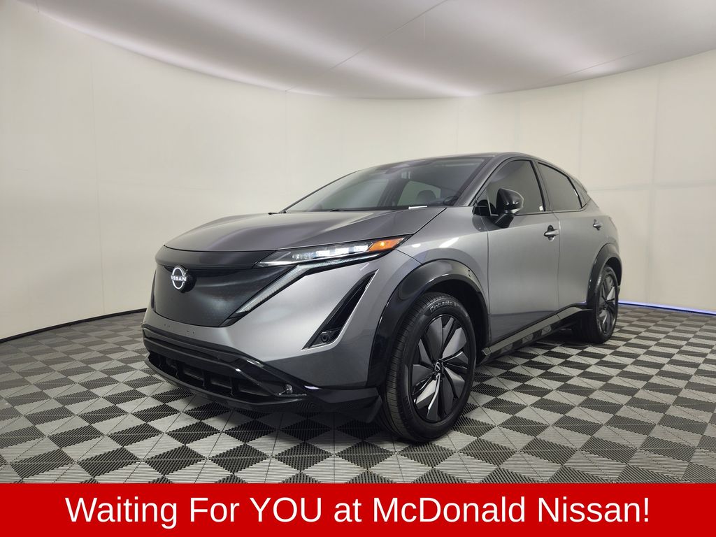 Gray (Gun Metallic) 2024 Nissan Ariya SUV / Crossover All-Wheel Drive Continuously Variable Transmission