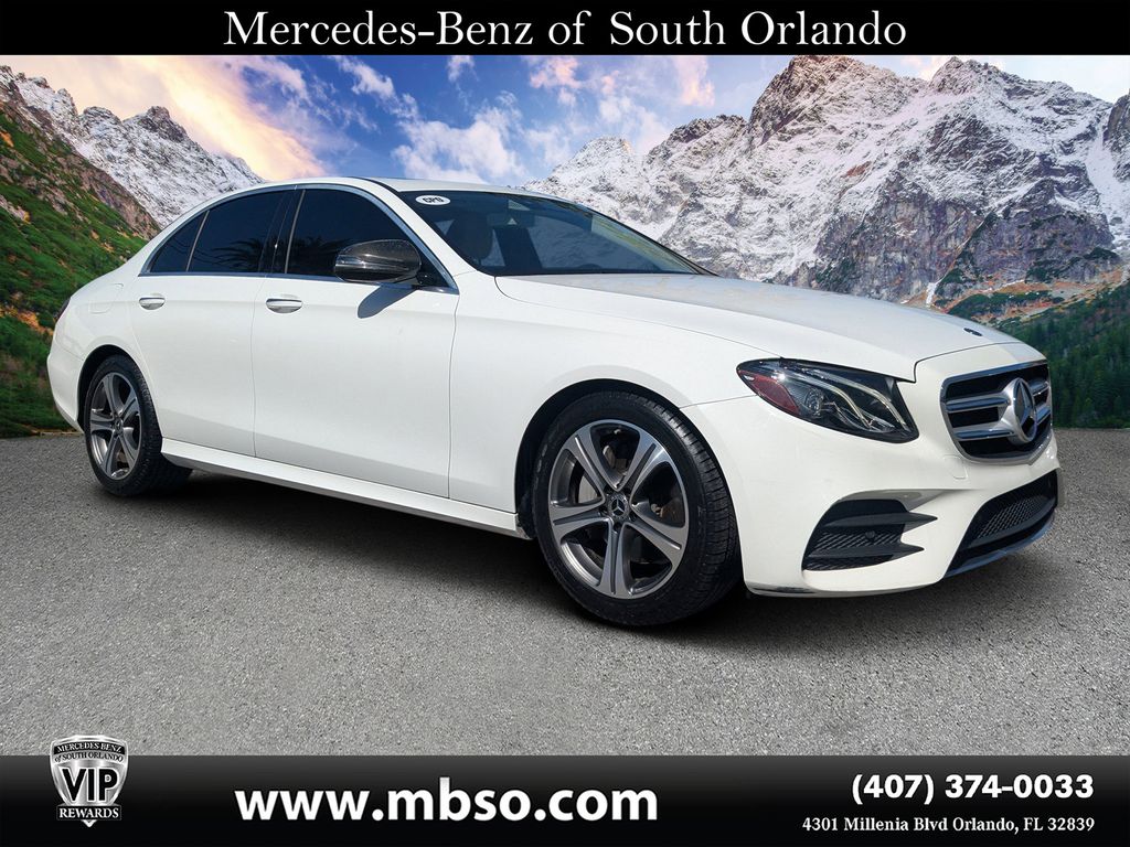 Polar White 2020 Mercedes-Benz E-Class Sedan Rear-Wheel Drive 9-Speed Automatic