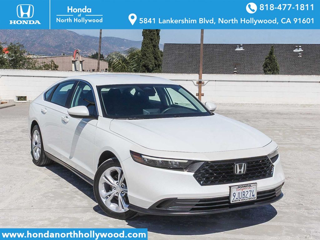 Platinum White Pearl 2024 Honda Accord LX FWD Sedan Front-Wheel Drive Continuously Variable Transmission