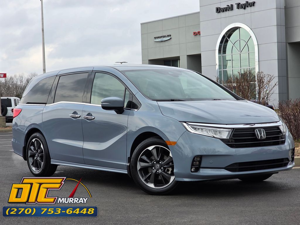 Gray 2024 Honda Odyssey Elite FWD Minivan Front-Wheel Drive Automatic