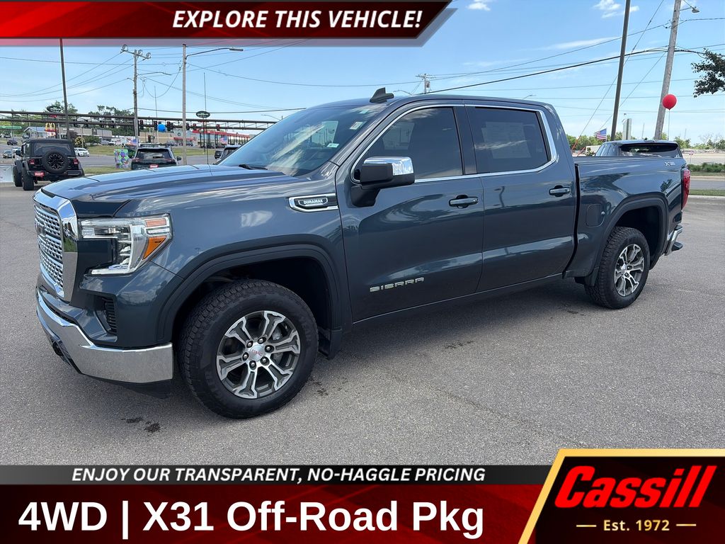 Sky 2021 GMC Sierra 1500 SLE Crew Cab 4WD Pickup Truck Four-Wheel Drive Automatic