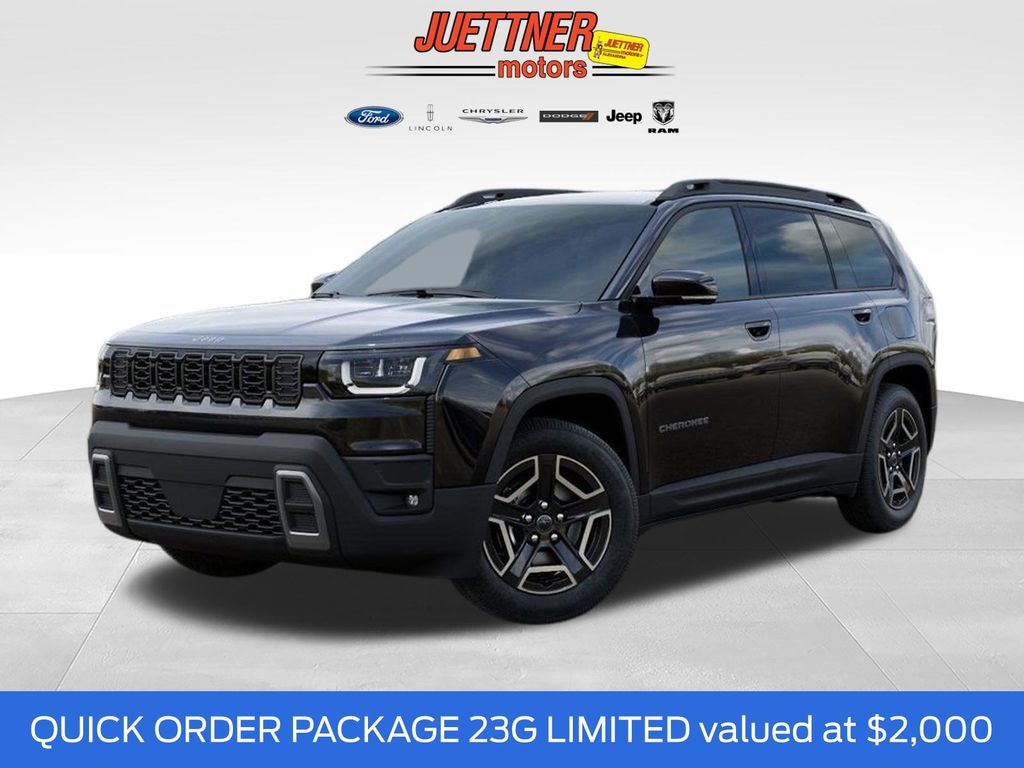 Diamond Black Crystal Pearlcoat 2026 Jeep Cherokee Limited 4WD SUV / Crossover Four-Wheel Drive Continuously Variable Transmission