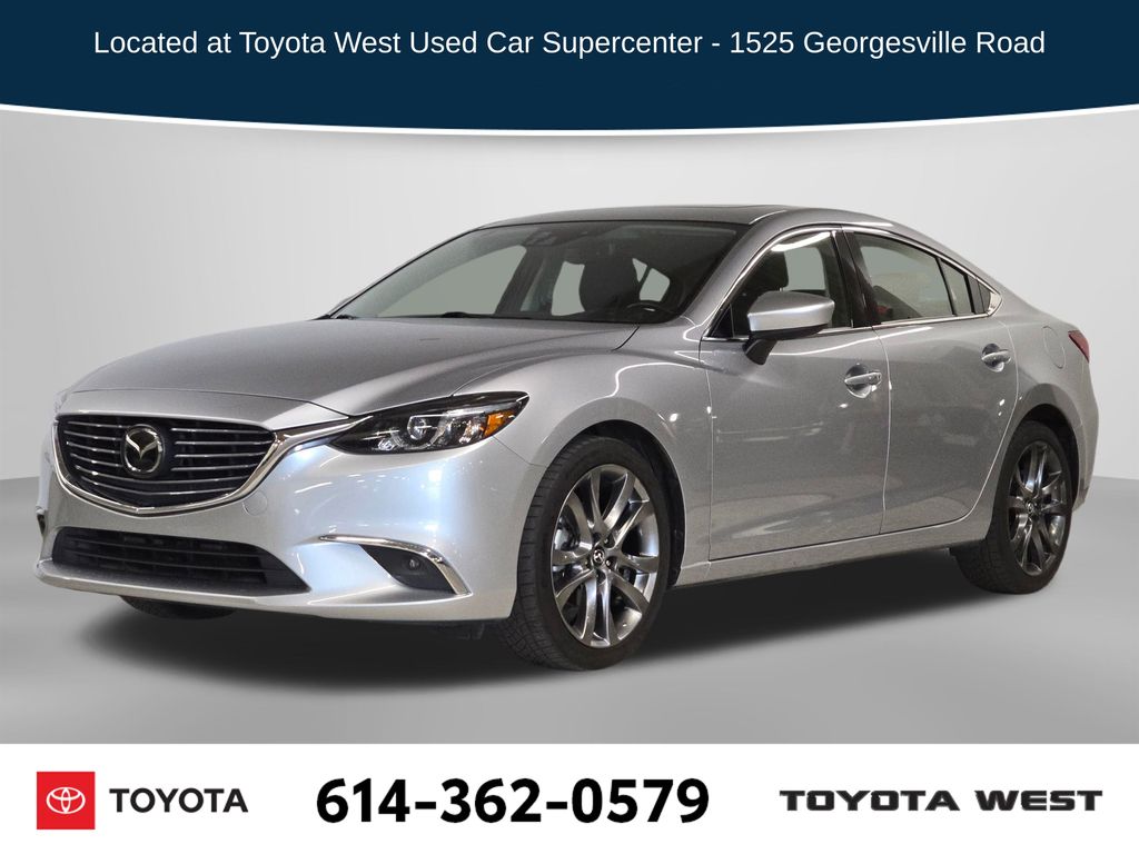Sonic Silver Metallic 2016 Mazda MAZDA6 i Grand Touring Sedan Front-Wheel Drive 6-Speed Automatic