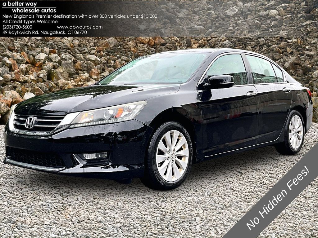 Black 2014 Honda Accord Sedan Front-Wheel Drive Continuously Variable Transmission