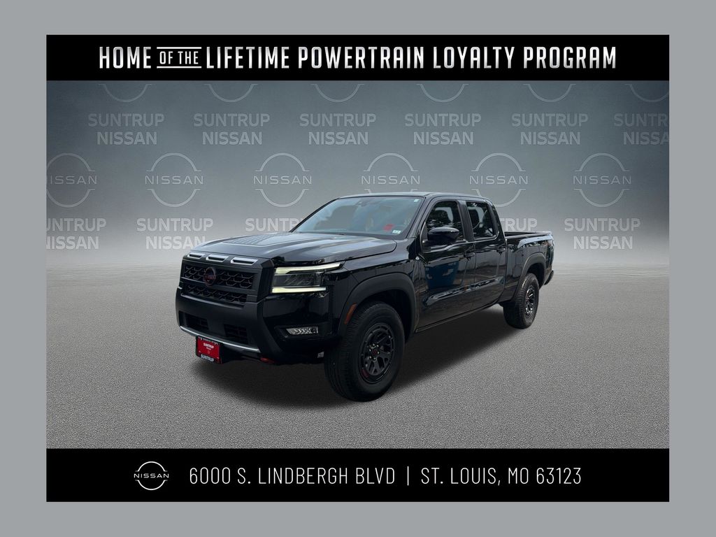 Super Black 2025 Nissan Frontier Pickup Truck Four-Wheel Drive 9-Speed Automatic Overdrive