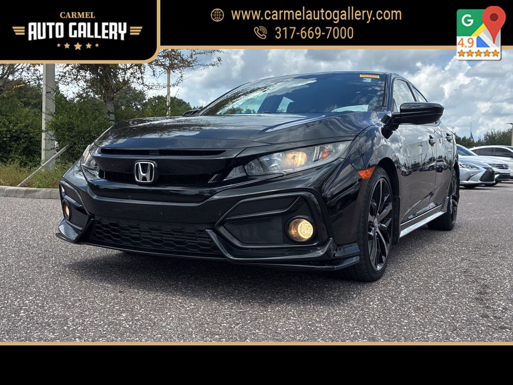Black 2021 Honda Civic Hatchback Hatchback Front-Wheel Drive Continuously Variable Transmission