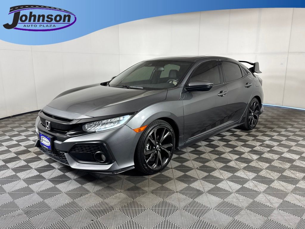 Sonic Gray Pearl 2017 Honda Civic Hatchback Hatchback Front-Wheel Drive Continuously Variable Transmission