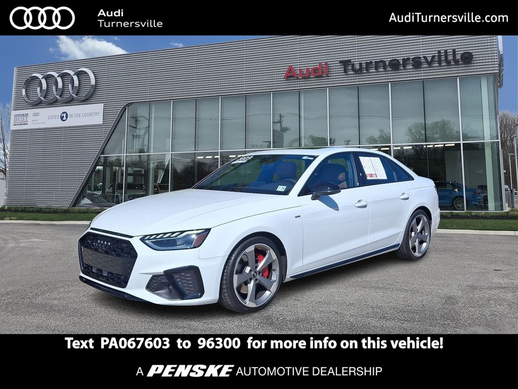 Glacier White 2023 Audi A4 Sedan All-Wheel Drive 7-Speed Automatic