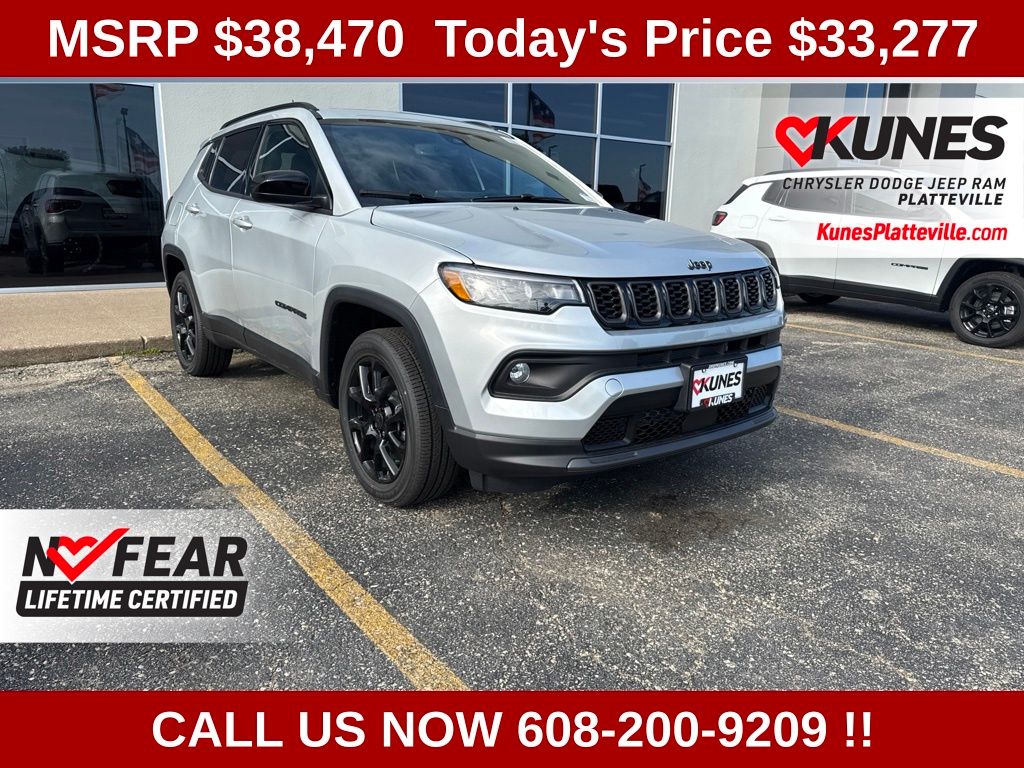 Silver Zynith Metallic Clearcoat 2026 Jeep Compass SUV / Crossover Four-Wheel Drive 8-Speed Automatic