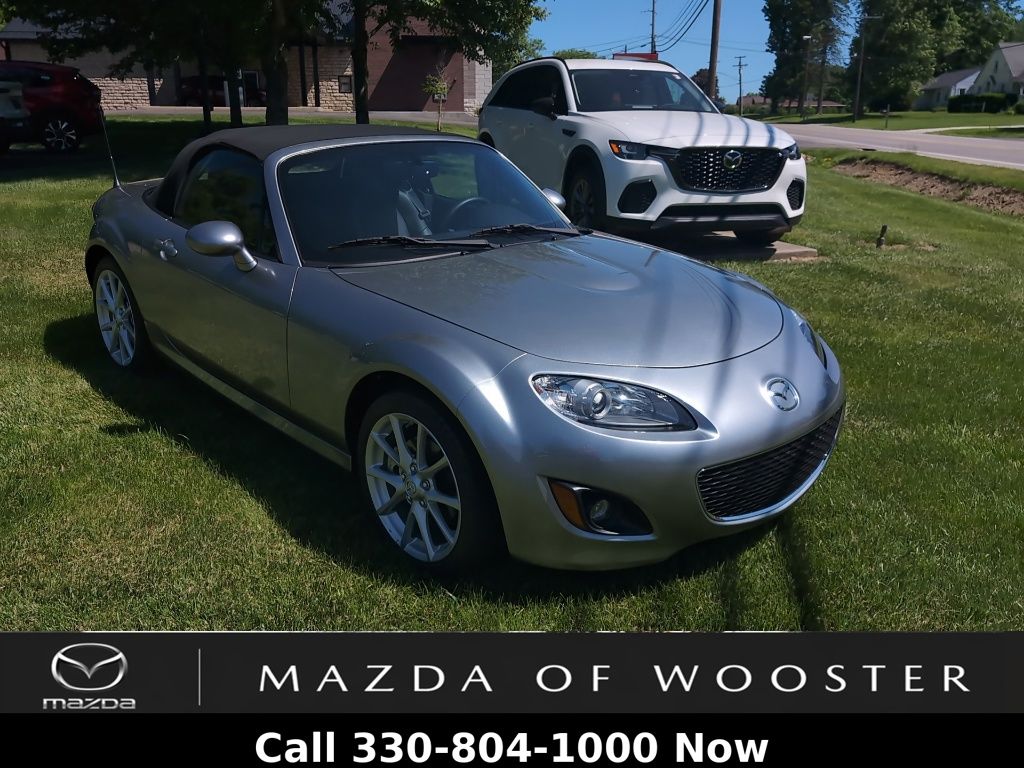 Liquid Silver Metallic 2010 Mazda MX-5 Miata Grand Touring Convertible Rear-Wheel Drive 6-Speed Automatic