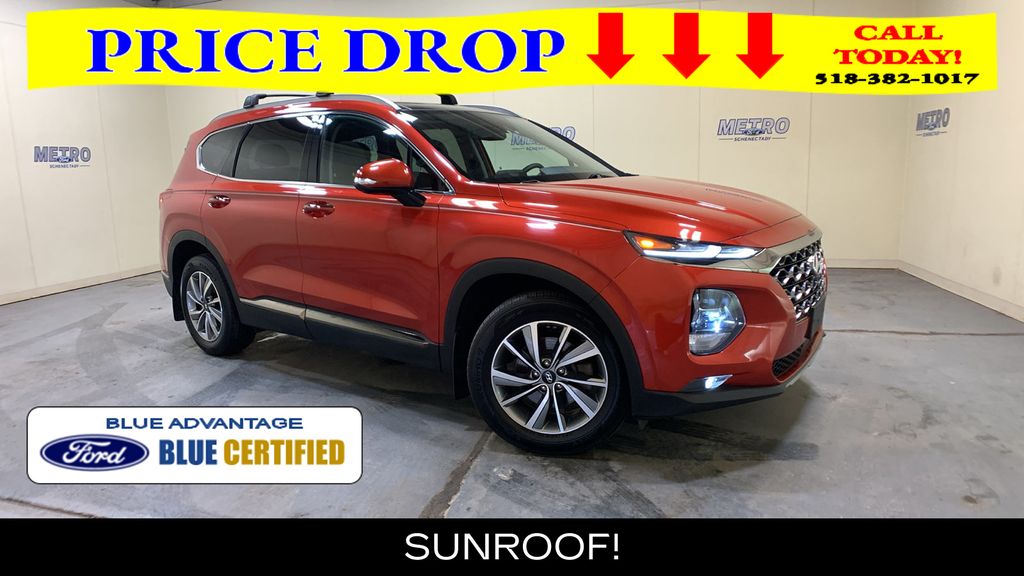Lava Orange 2020 Hyundai Santa Fe 2.4L Limited AWD SUV / Crossover All-Wheel Drive 8-Speed Automatic