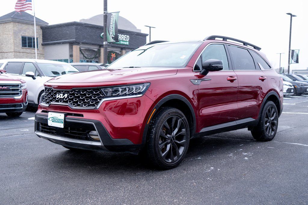 Passion Red Tintcoat 2022 Kia Sorento SUV / Crossover All-Wheel Drive 8-Speed Dual Clutch