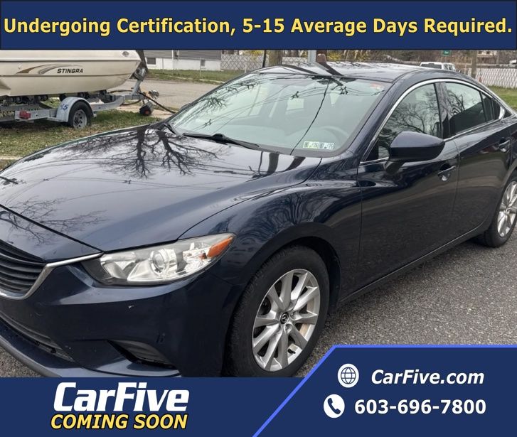 Deep Crystal Blue 2015 Mazda MAZDA6 i Sport Sedan Front-Wheel Drive 6-Speed Automatic