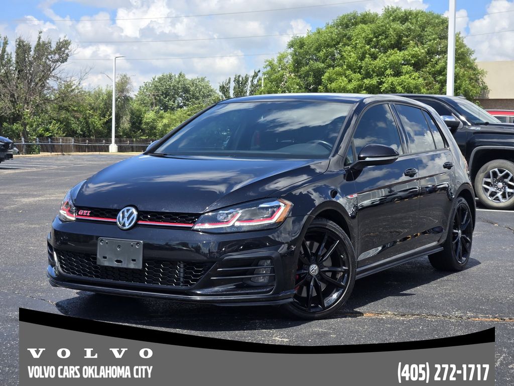 Deep Black Pearl 2021 Volkswagen Golf GTI Hatchback Front-Wheel Drive 7-Speed Dual Clutch