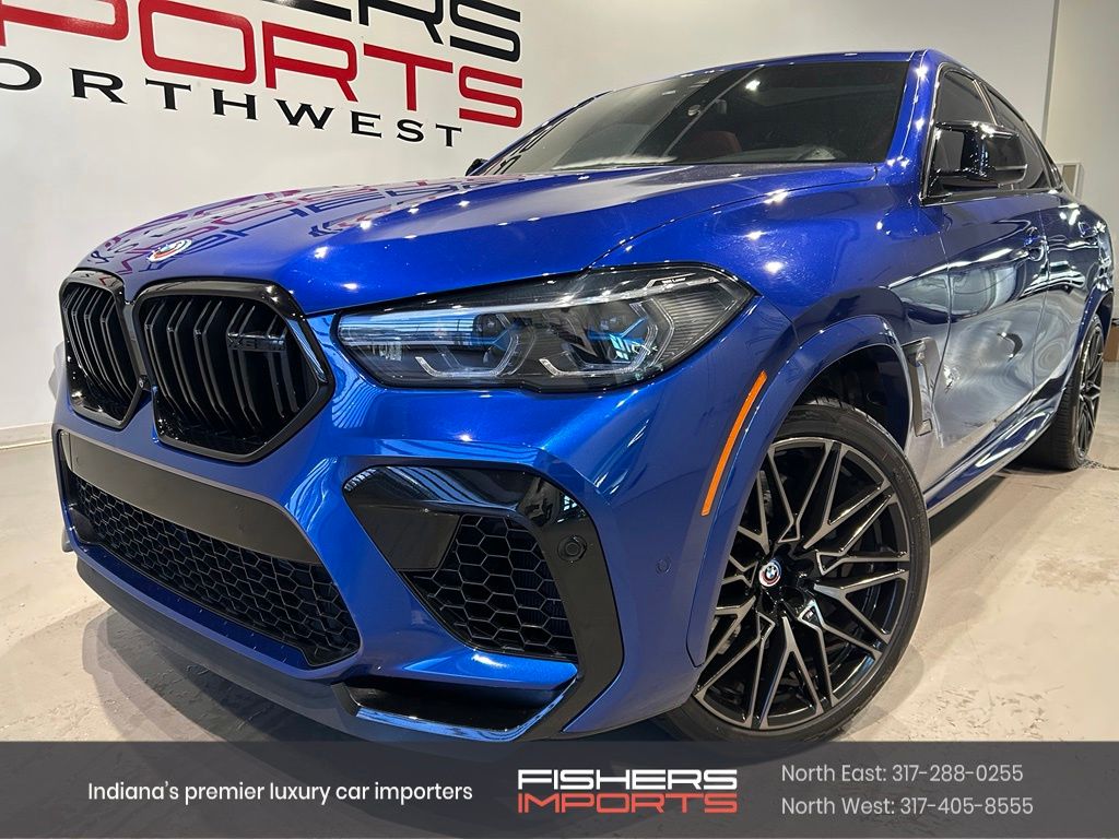 Marina Bay Blue Metallic 2022 BMW X6 M SUV / Crossover All-Wheel Drive 8-Speed Automatic