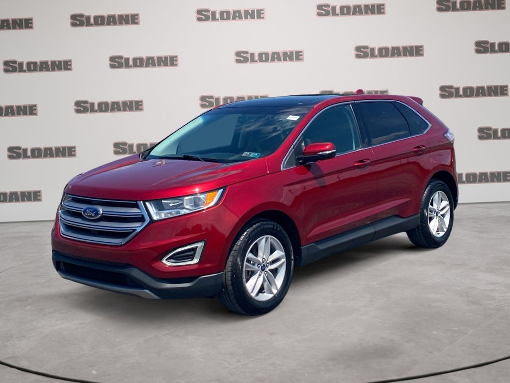 Ruby Red Metallic 2018 Ford Edge SUV / Crossover All-Wheel Drive 6-Speed Automatic