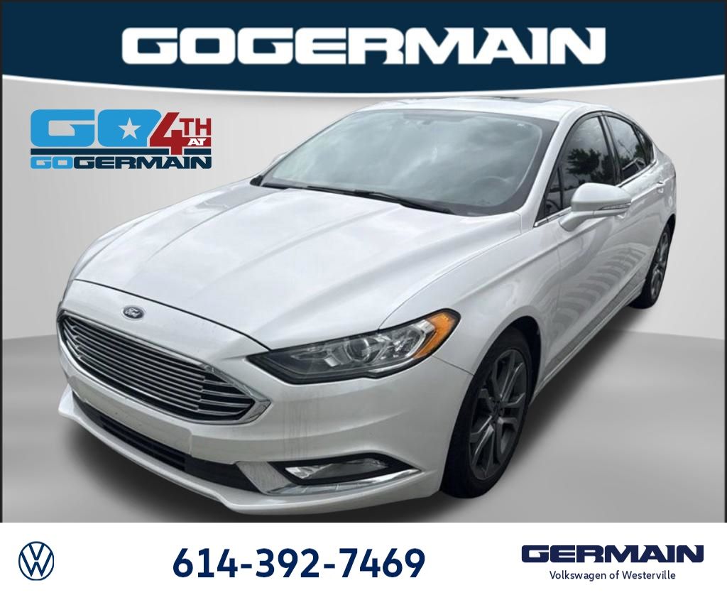 White Platinum Clearcoat Metallic 2017 Ford Fusion Sedan Front-Wheel Drive 6-Speed Automatic