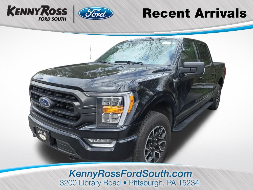 Black Metallic 2023 Ford F-150 XLT SuperCrew 4WD Pickup Truck Four-Wheel Drive Automatic