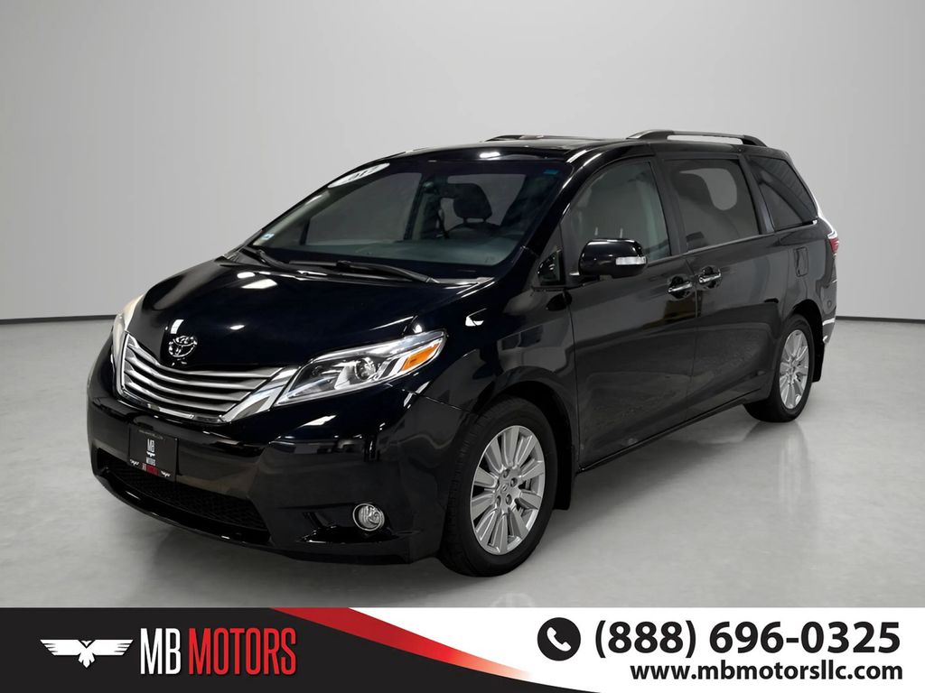 Blue 2017 Toyota Sienna Limited 7-Passenger AWD Minivan All-Wheel Drive 8-Speed Automatic