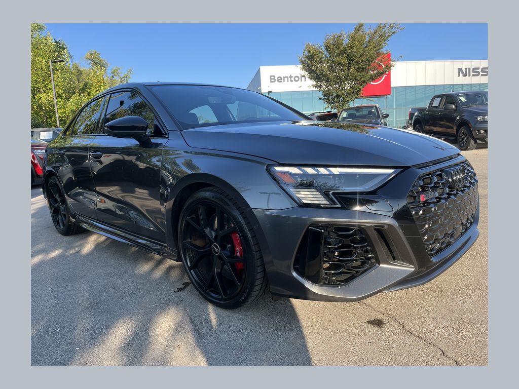 Gray 2024 Audi RS 3 Sedan All-Wheel Drive 7-Speed Automatic