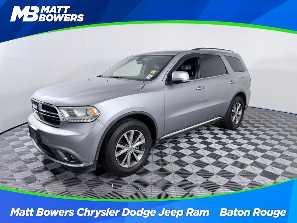 Billet Silver Metallic Clearcoat 2016 Dodge Durango SUV / Crossover Rear-Wheel Drive 8-Speed Automatic
