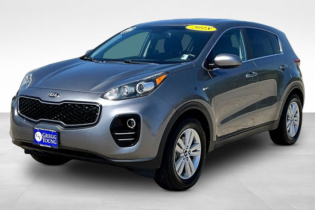 Mineral Silver 2018 Kia Sportage LX AWD SUV / Crossover All-Wheel Drive 6-Speed Automatic Overdrive