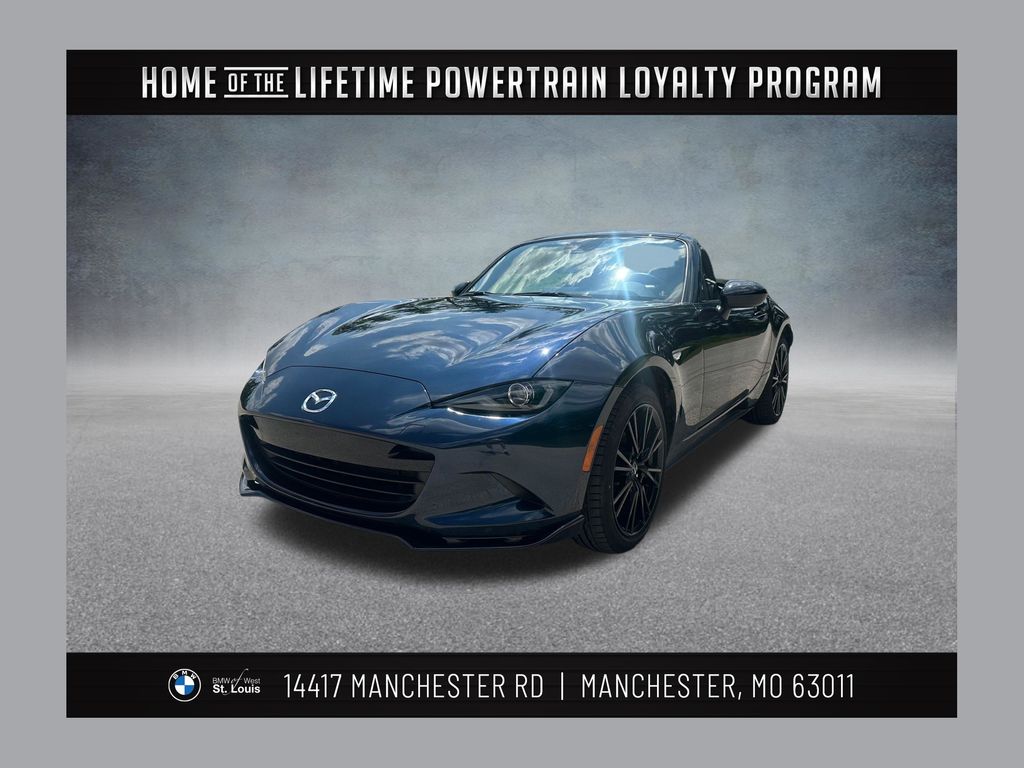 Deep Crystal Blue Mica 2025 Mazda MX-5 Miata Convertible Rear-Wheel Drive 6-Speed Manual
