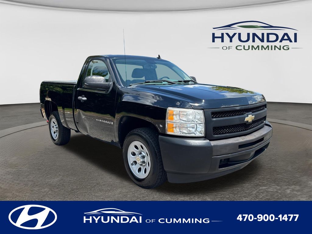Black 2009 Chevrolet Silverado 1500 Pickup Truck 4X2 4-Speed Automatic Overdrive