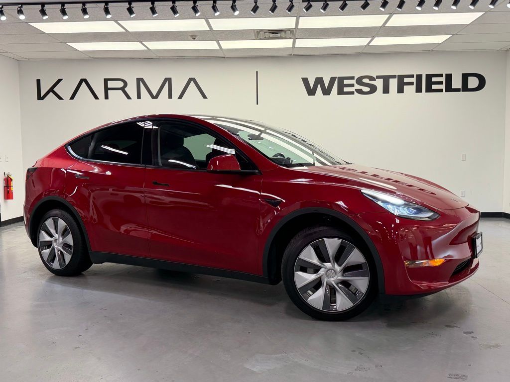 Red Multi-Coat 2023 Tesla Model Y Long Range AWD SUV / Crossover All-Wheel Drive 1-Speed Automatic