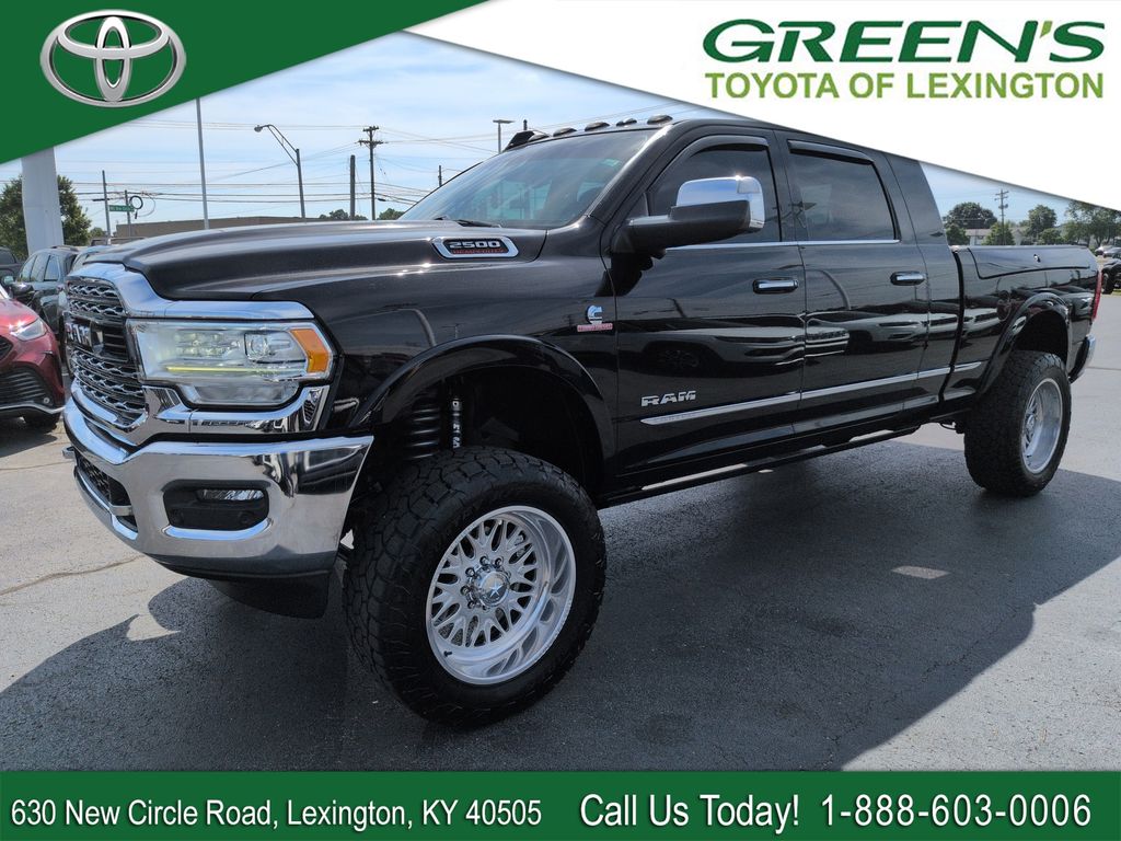 Diamond Black Crystal Pearlcoat 2022 RAM 2500 Limited Mega Cab 4WD Pickup Truck Four-Wheel Drive 6-Speed Automatic