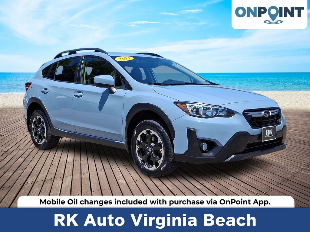 Cool Gray Khaki 2021 Subaru Crosstrek Premium AWD SUV / Crossover All-Wheel Drive Continuously Variable Transmission