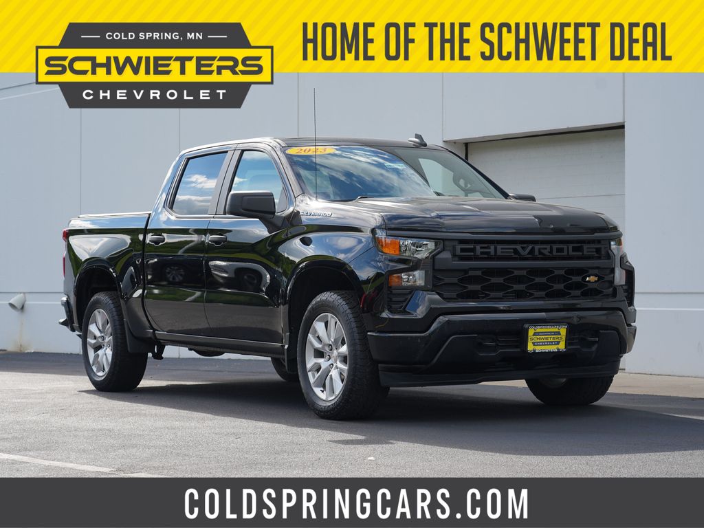 Black 2023 Chevrolet Silverado 1500 Pickup Truck Four-Wheel Drive 8-Speed Automatic